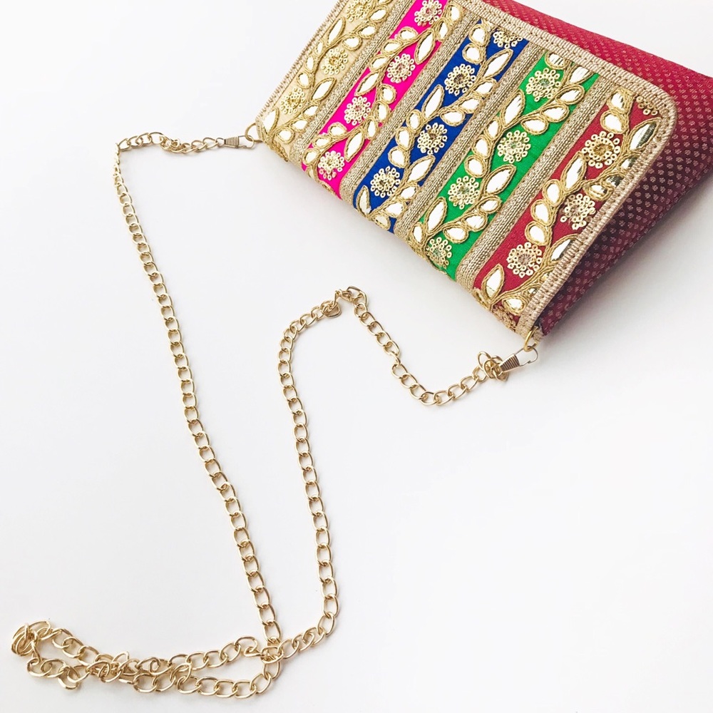 Bollywood Envelope Clutch Handmade - Picture 3 of 8